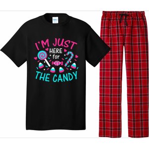 Im Just Here For The Candy Halloween Pajama Set