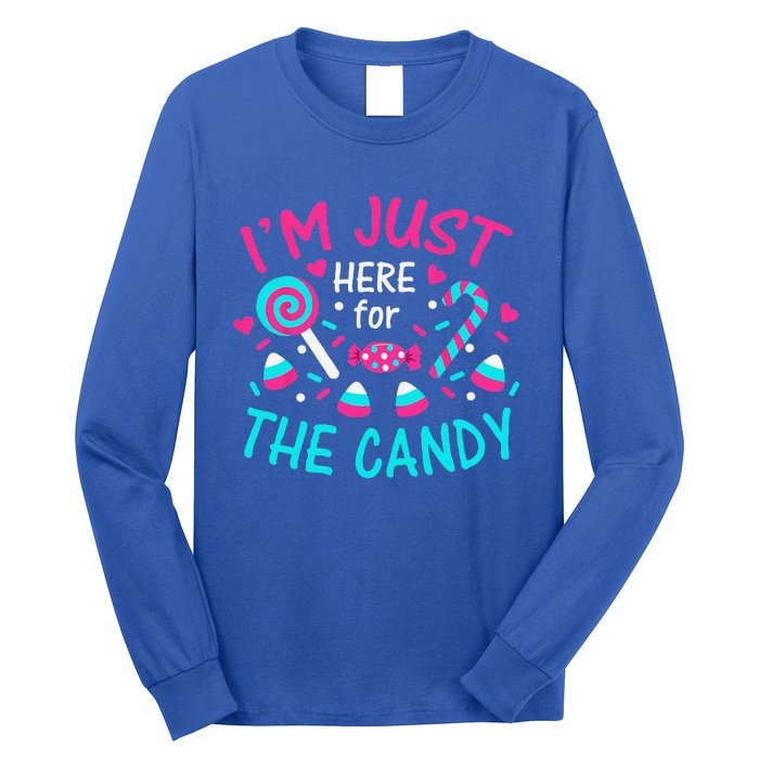 Im Just Here For The Candy Halloween Long Sleeve Shirt