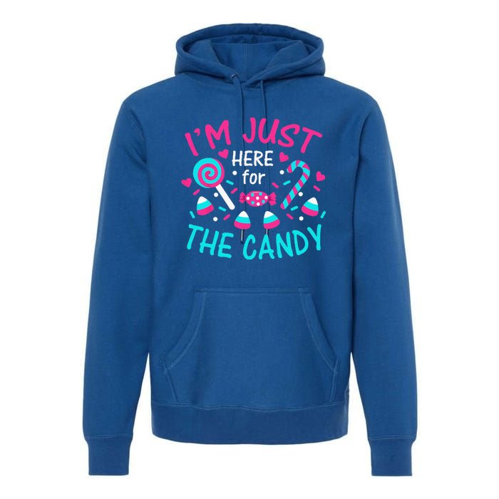 Im Just Here For The Candy Halloween Premium Hoodie