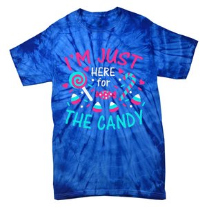 Im Just Here For The Candy Halloween Tie-Dye T-Shirt