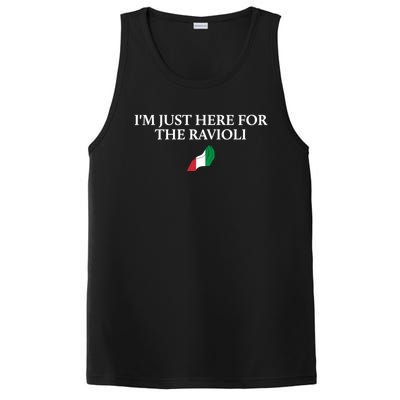 Im Just Here For The Ravioli Funny Italian Humor Italy Food PosiCharge Competitor Tank