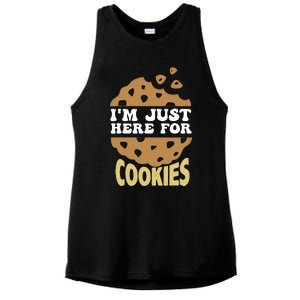 IM Just Here For The Cookies Funny Christmas Cookies Outfit Ladies PosiCharge Tri-Blend Wicking Tank