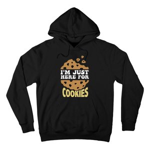 IM Just Here For The Cookies Funny Christmas Cookies Outfit Hoodie