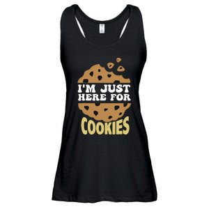 IM Just Here For The Cookies Funny Christmas Cookies Outfit Ladies Essential Flowy Tank