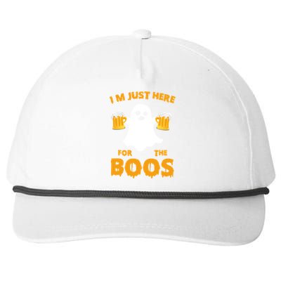 IM Just Here For The Boos Gift Funny Beer Cute Gift Snapback Five-Panel Rope Hat