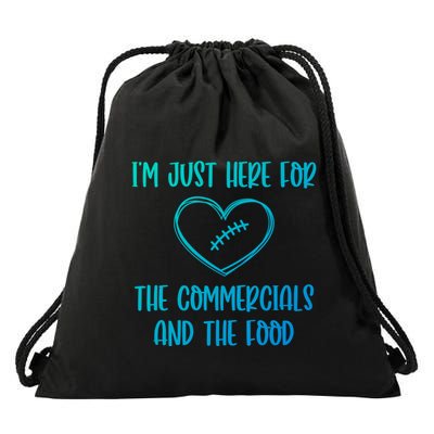 Im Just Here For The Commercials And The Food Gift Drawstring Bag