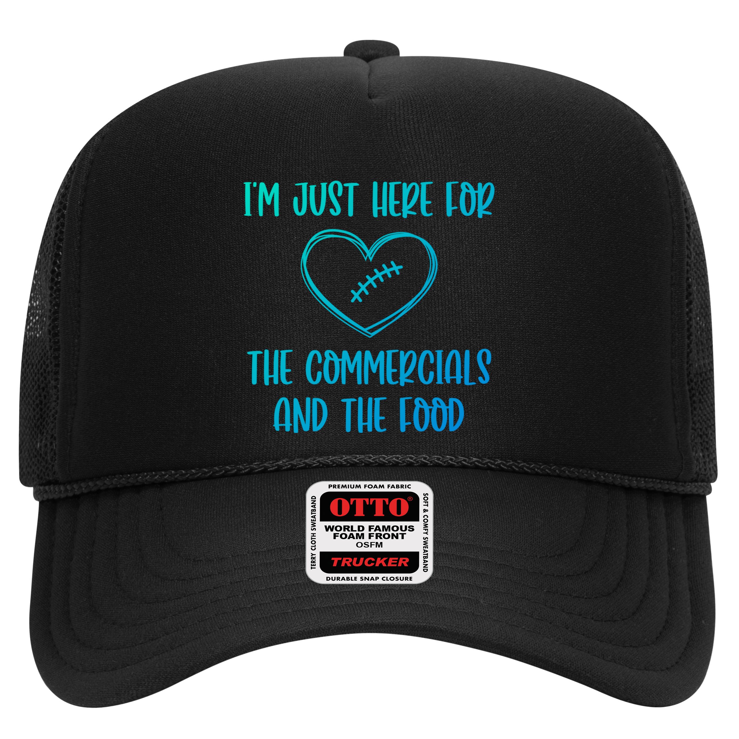 Im Just Here For The Commercials And The Food Gift Hat