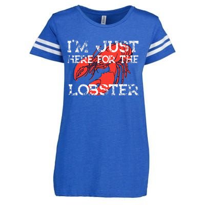 IM Just Here For The Lobster Funny Lobster Eating Seafood Enza Ladies Jersey Football T-Shirt