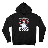 Im Just Here For The Boos Halloween Ghost Cute Funny Hoodie