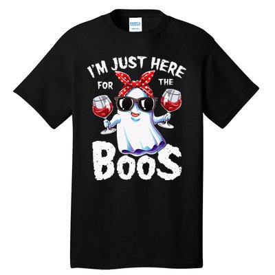 Im Just Here For The Boos Halloween Ghost Cute Funny Tall T-Shirt