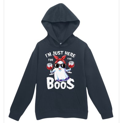 Im Just Here For The Boos Halloween Ghost Cute Funny Urban Pullover Hoodie