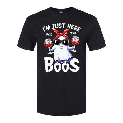 Im Just Here For The Boos Halloween Ghost Cute Funny Softstyle CVC T-Shirt