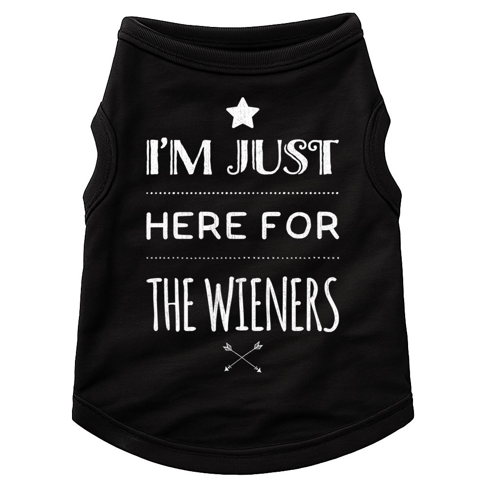 Im Just Here For The Wieners Summer Hot Dog Camping Funny Gift Great Gift Doggie Tank