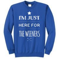 Im Just Here For The Wieners Summer Hot Dog Camping Funny Gift Great Gift Sweatshirt