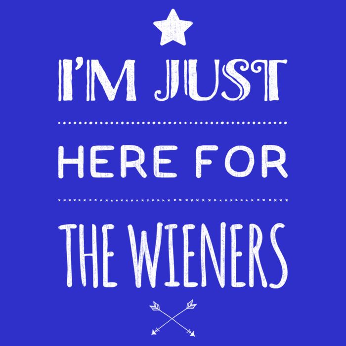 Im Just Here For The Wieners Summer Hot Dog Camping Funny Gift Great Gift Tall T-Shirt