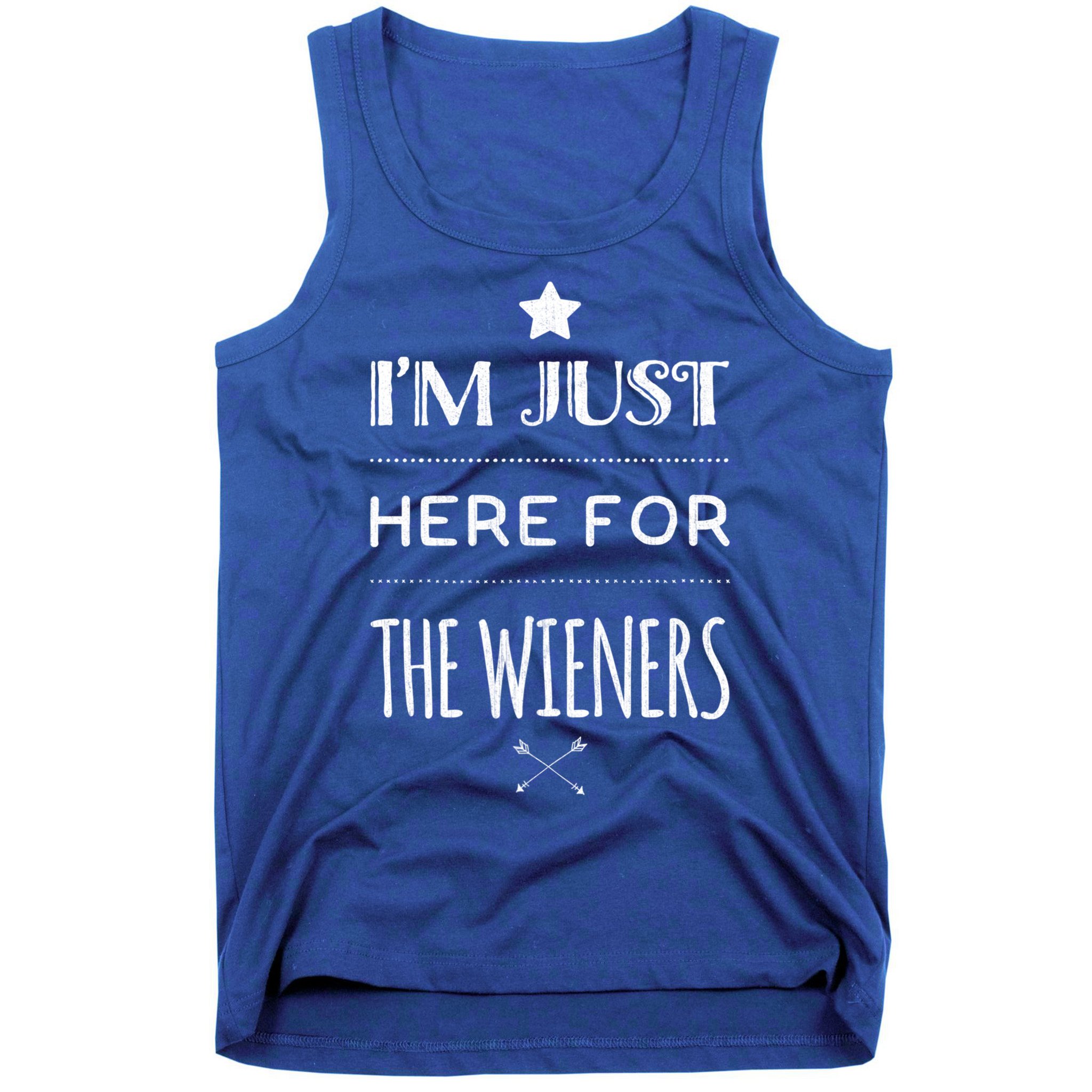 Im Just Here For The Wieners Summer Hot Dog Camping Funny Gift Great Gift Tank Top