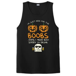 Im Just Here For The Boobs Boos Drunk Ghost Beer Halloween PosiCharge Competitor Tank