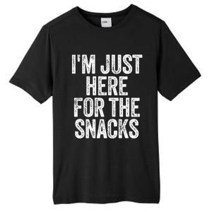 I'm Just Here For The Snacks Funny Food Lover Foodie Joke Great Gift Tall Fusion ChromaSoft Performance T-Shirt