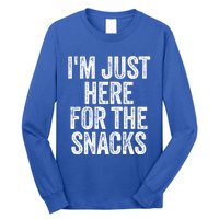 I'm Just Here For The Snacks Funny Food Lover Foodie Joke Great Gift Long Sleeve Shirt