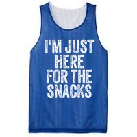 I'm Just Here For The Snacks Funny Food Lover Foodie Joke Great Gift Mesh Reversible Basketball Jersey Tank