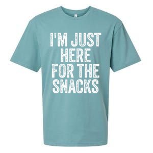 I'm Just Here For The Snacks Funny Food Lover Foodie Joke Great Gift Sueded Cloud Jersey T-Shirt