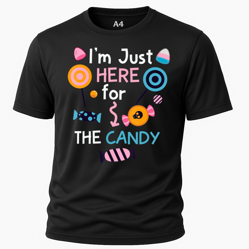 I'm Just Here For The Candy Cute Halloween Candy Party Cooling Performance Crew T-Shirt