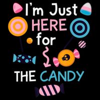 I'm Just Here For The Candy Cute Halloween Candy Party Cooling Performance Crew T-Shirt