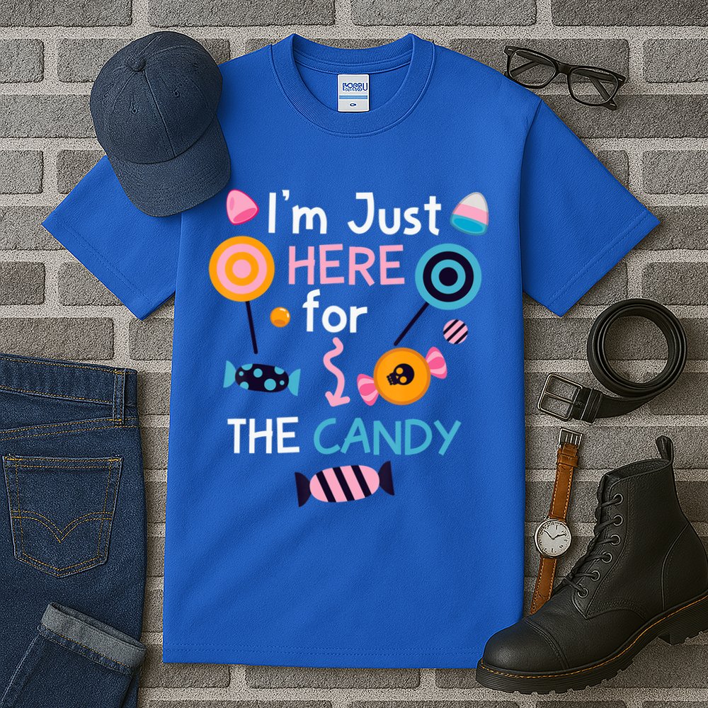 I'm Just Here For The Candy Cute Halloween Candy Party Tall T-Shirt