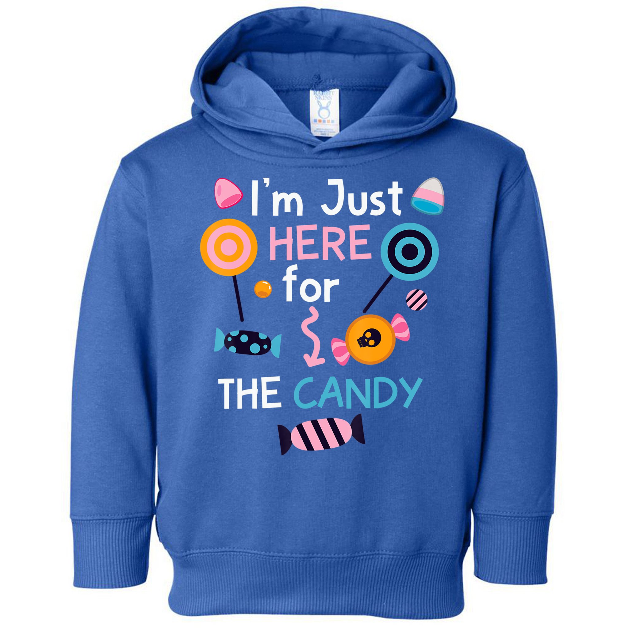 I'm Just Here For The Candy Cute Halloween Candy Party Toddler Hoodie