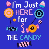I'm Just Here For The Candy Cute Halloween Candy Party Toddler Hoodie