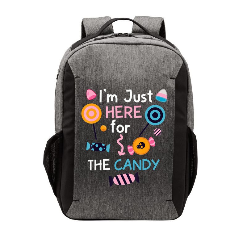I'm Just Here For The Candy Cute Halloween Candy Party Vector Backpack