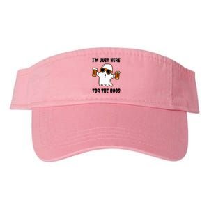 Im Just Here For The Boos Funny Halloween Beer Lovers Drink Valucap Bio-Washed Visor