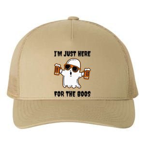 Im Just Here For The Boos Funny Halloween Beer Lovers Drink Yupoong Adult 5-Panel Trucker Hat