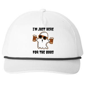 Im Just Here For The Boos Funny Halloween Beer Lovers Drink Snapback Five-Panel Rope Hat