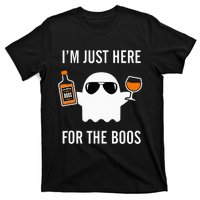 I'm Just Here For The Boos Funny Halloween Liquor T-Shirt