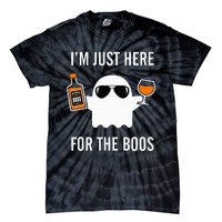 I'm Just Here For The Boos Funny Halloween Liquor Tie-Dye T-Shirt