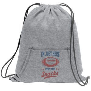 IM Just Here For The Snacks Sweatshirt Cinch Pack Bag