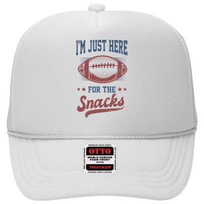 IM Just Here For The Snacks High Crown Mesh Back Trucker Hat