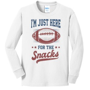 IM Just Here For The Snacks Kids Long Sleeve Shirt