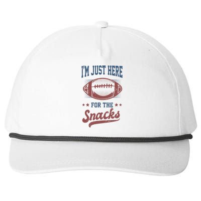 IM Just Here For The Snacks Snapback Five-Panel Rope Hat