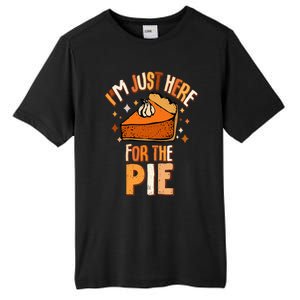 I'm Just Here For The Pie Thanksgiving Fall Autumn Retro Tall Fusion ChromaSoft Performance T-Shirt