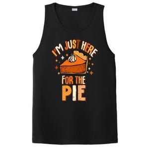 I'm Just Here For The Pie Thanksgiving Fall Autumn Retro PosiCharge Competitor Tank