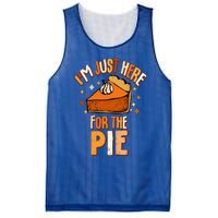 I'm Just Here For The Pie Thanksgiving Fall Autumn Retro Mesh Reversible Basketball Jersey Tank