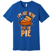 I'm Just Here For The Pie Thanksgiving Fall Autumn Retro Premium T-Shirt