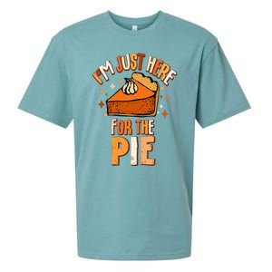 I'm Just Here For The Pie Thanksgiving Fall Autumn Retro Sueded Cloud Jersey T-Shirt