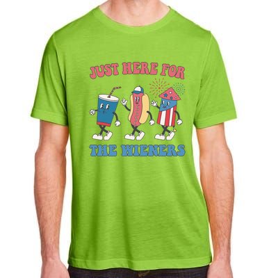 IM Just Here For The Wieners Lovers 4th Of July Party Adult ChromaSoft Performance T-Shirt