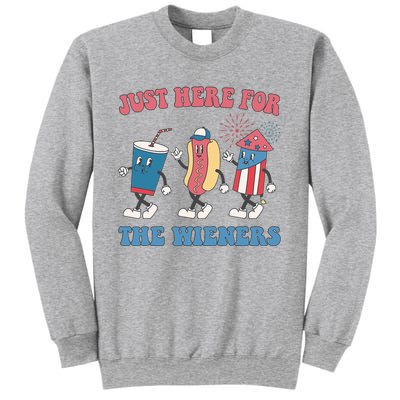 IM Just Here For The Wieners Lovers 4th Of July Party Sweatshirt