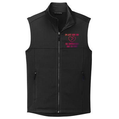 Im Just Here For The Commercials And The Food Gift Collective Smooth Fleece Vest