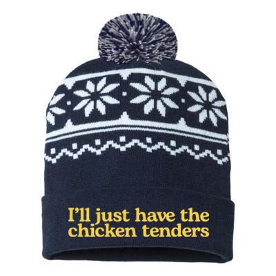 I'll Just Have The Chicken Tenders Funny USA-Made Snowflake Beanie