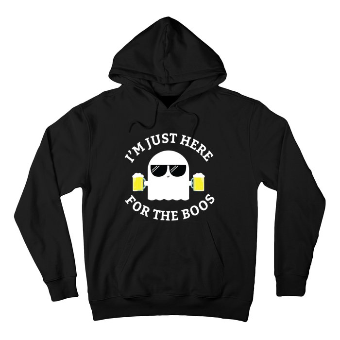 IM Just Here For The Boos Funny Boo Ghost Halloween Hoodie